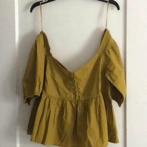 #30 Free People Cold Shoulder Blouse